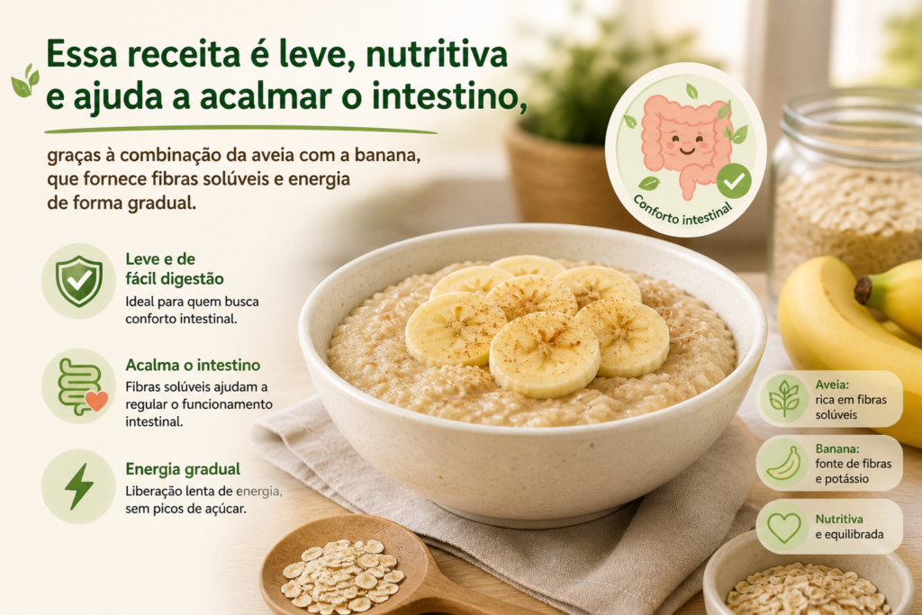 Essa receita é leve, nutritiva e ajuda a acalmar o intestino