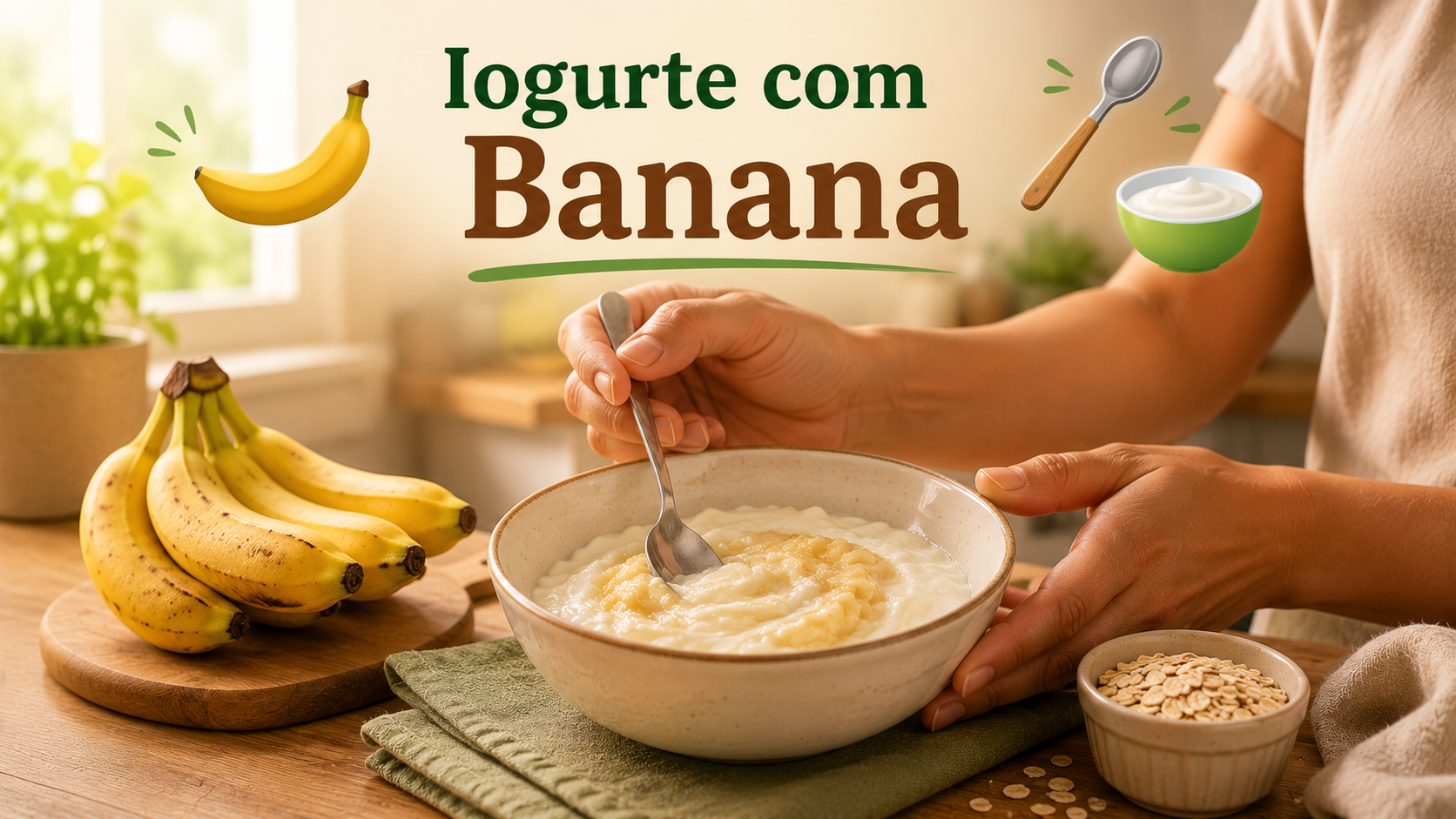 9 Iogurts Naturais com Banana Amassada para SII